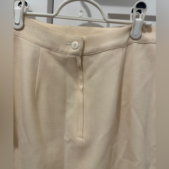 Lord & Taylor Cream 100% Wool Pencil Skirt Size 8P Petite Women’s - Picture 6 of 10